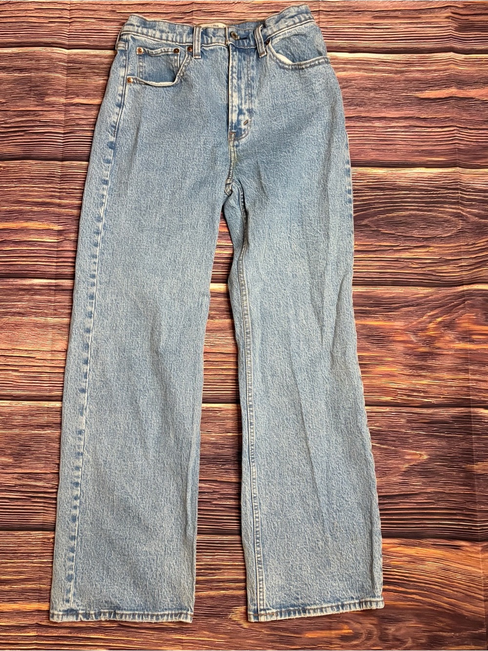 Abercrombie & Fitch Light Blue Straight Leg Jeans